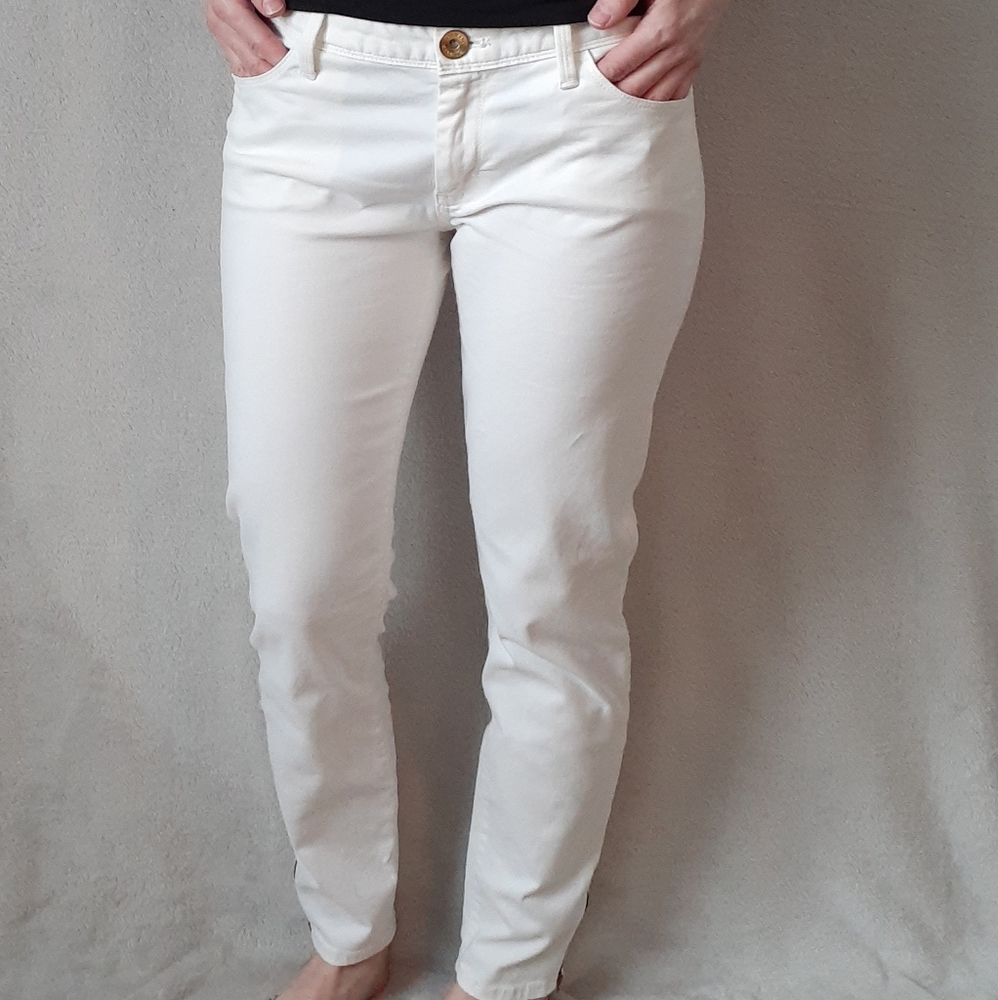 Banana Republic White Skinny Jeans